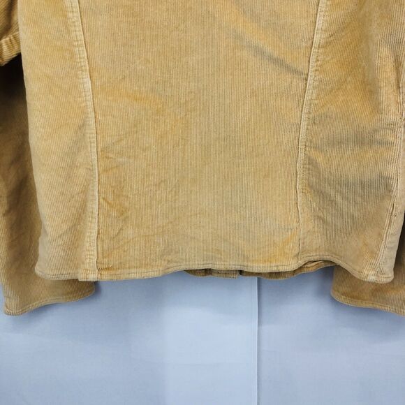 Charter Club Women's Plus Size 16 Corduroy Blazer Jacket Golden Yellow - Picture 11 of 11
